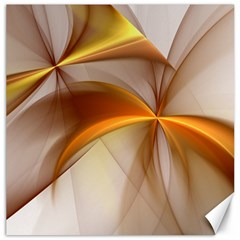 Abstract Gold White Background Canvas 16  X 16  by Pakrebo