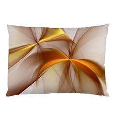 Abstract Gold White Background Pillow Case by Pakrebo