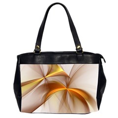 Abstract Gold White Background Oversize Office Handbag (2 Sides) by Pakrebo