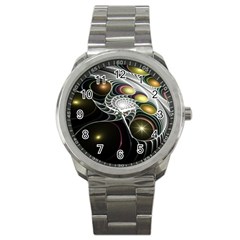 Fractal Bulbs Fantasy Curve Sport Metal Watch