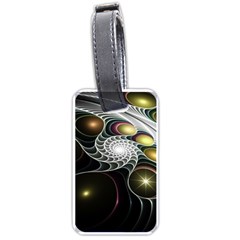 Fractal Bulbs Fantasy Curve Luggage Tag (one Side) by Pakrebo