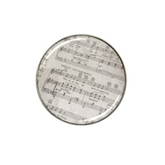 Sheet Music Paper Notes Antique Hat Clip Ball Marker by Pakrebo