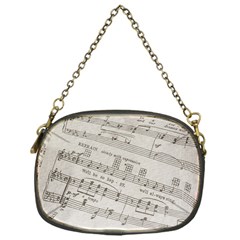 Sheet Music Paper Notes Antique Chain Purse (one Side) by Pakrebo