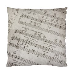 Sheet Music Paper Notes Antique Standard Cushion Case (two Sides) by Pakrebo