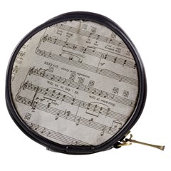 Sheet Music Paper Notes Antique Mini Makeup Bag