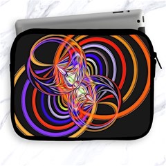 Multicolor Multi Color Circles Apple Ipad 2/3/4 Zipper Cases by Pakrebo