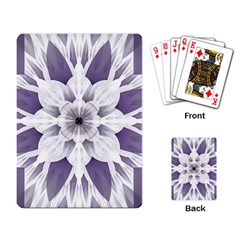 Fractal Floral Pattern Decorative Playing Cards Single Design (rectangle) by Pakrebo