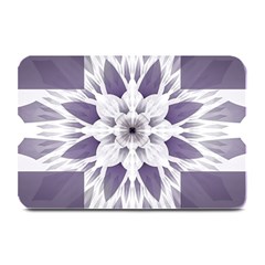 Fractal Floral Pattern Decorative Plate Mats by Pakrebo