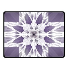 Fractal Floral Pattern Decorative Double Sided Fleece Blanket (small)  by Pakrebo