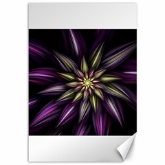 Fractal Flower Floral Abstract Canvas 12  X 18  by Pakrebo