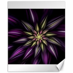 Fractal Flower Floral Abstract Canvas 11  X 14  by Pakrebo