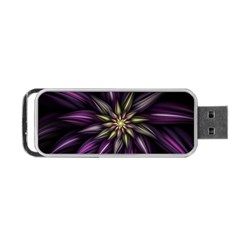 Fractal Flower Floral Abstract Portable Usb Flash (two Sides) by Pakrebo