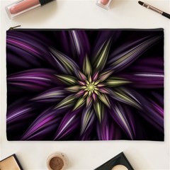 Fractal Flower Floral Abstract Cosmetic Bag (xxxl) by Pakrebo