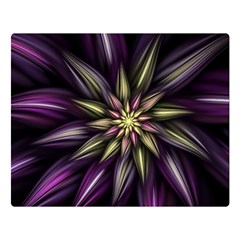 Fractal Flower Floral Abstract Double Sided Flano Blanket (large)  by Pakrebo