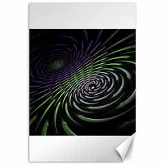 Fractal Fantasy Texture Purple Canvas 24  X 36  by Pakrebo