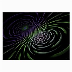 Fractal Fantasy Texture Purple Large Glasses Cloth (2 Sides) by Pakrebo