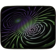 Fractal Fantasy Texture Purple Double Sided Fleece Blanket (mini)  by Pakrebo