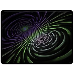 Fractal Fantasy Texture Purple Fleece Blanket (large)  by Pakrebo