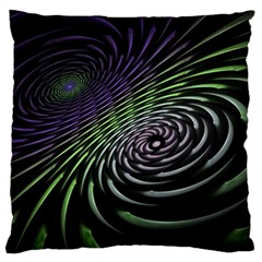 Fractal Fantasy Texture Purple Large Cushion Case (two Sides) by Pakrebo