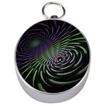 Fractal Fantasy Texture Purple Silver Compasses Front