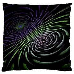 Fractal Fantasy Texture Purple Standard Flano Cushion Case (two Sides) by Pakrebo