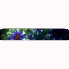 Fractal Painting Blue Floral Small Bar Mats