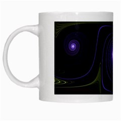 Fractal Colors Pattern Abstract White Mugs by Pakrebo