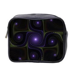 Fractal Colors Pattern Abstract Mini Toiletries Bag (two Sides) by Pakrebo