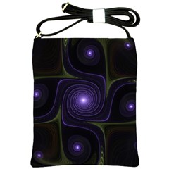 Fractal Colors Pattern Abstract Shoulder Sling Bag by Pakrebo