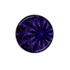 Fractal Blue Mandala Digital Hat Clip Ball Marker (4 Pack) by Pakrebo