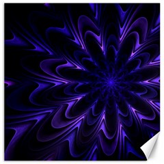 Fractal Blue Mandala Digital Canvas 12  X 12  by Pakrebo