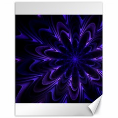 Fractal Blue Mandala Digital Canvas 18  X 24  by Pakrebo