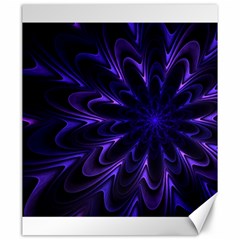 Fractal Blue Mandala Digital Canvas 20  X 24  by Pakrebo