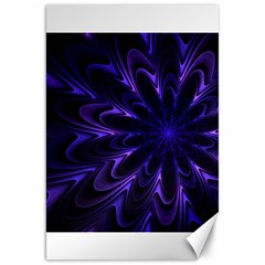 Fractal Blue Mandala Digital Canvas 20  X 30  by Pakrebo