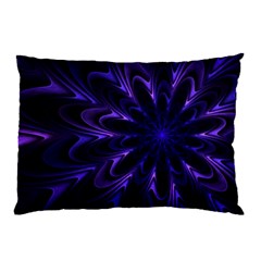 Fractal Blue Mandala Digital Pillow Case by Pakrebo