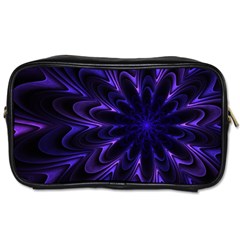 Fractal Blue Mandala Digital Toiletries Bag (one Side) by Pakrebo