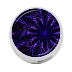 Fractal Blue Mandala Digital 4-port Usb Hub (two Sides) by Pakrebo