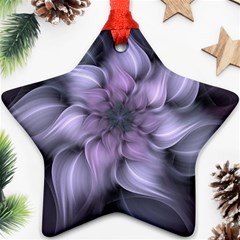 Fractal Flower Lavender Art Ornament (star) by Pakrebo