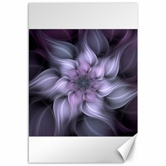 Fractal Flower Lavender Art Canvas 12  X 18  by Pakrebo