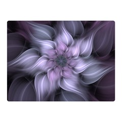 Fractal Flower Lavender Art Double Sided Flano Blanket (mini)  by Pakrebo