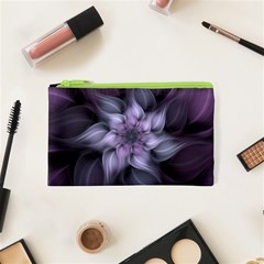 Fractal Flower Lavender Art Cosmetic Bag (xs) by Pakrebo