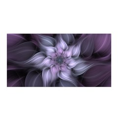 Fractal Flower Lavender Art Satin Wrap by Pakrebo