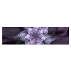 Fractal Flower Lavender Art Satin Scarf (oblong) by Pakrebo