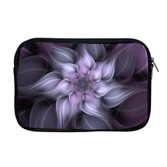 Fractal Flower Lavender Art Apple Macbook Pro 17  Zipper Case by Pakrebo