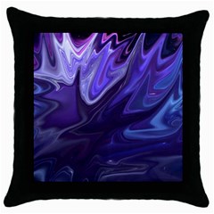 Deep Space Stars Blue Purple Throw Pillow Case (black) by Pakrebo