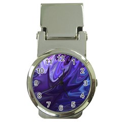 Deep Space Stars Blue Purple Money Clip Watches by Pakrebo