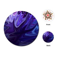 Deep Space Stars Blue Purple Playing Cards Single Design (round) by Pakrebo