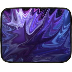 Deep Space Stars Blue Purple Fleece Blanket (mini) by Pakrebo