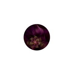 Fractal Pink Lavender Flower Bloom 1  Mini Magnets by Pakrebo