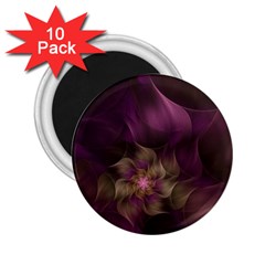 Fractal Pink Lavender Flower Bloom 2 25  Magnets (10 Pack)  by Pakrebo